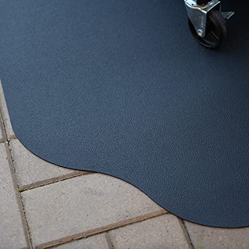 GRILLTEX 9M-110-30C-4L Protective Spills and Splatters Deck and Patio Mat, 30" x 48", Black GRILLTEX