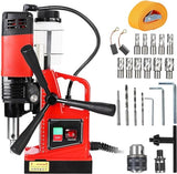 Portable Electric Mag Drill Press - Powerful 2922lbf, 1100W, 1.6" Boring Diameter, Variable Speed, 550RPM. Garvee