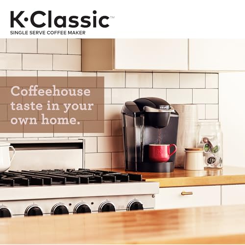 Keurig K-Classic Single Serve K-Cup Pod Coffee Maker, with 3 Brew Sizes, 48oz Removable Reservoir, Black Keurig