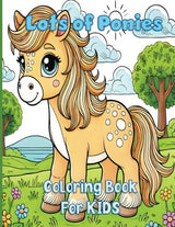 Lots of Ponies: A Horse Coloring Book for Kids WoodArtSupply