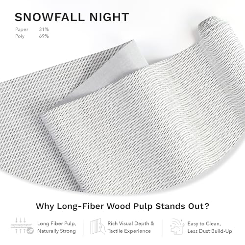 GoDear Design 99.99% Blackout Adjustable Sliding Door Blinds, Privacy Curtain Panels, Extendable Track from 45.8" to 86" W, Trimmable Fabric Panel Up to 96" H, Snowfall Night GoDear Design