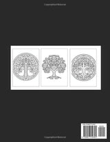Trees Coloring Book: Beautiful Mandala Tree of Life Design Coloring Pages / Easy and Simple Designs for Stress Relief & Relaxation / 8.5x11 100 pages WoodArtSupply