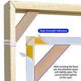 DIY Wood Canvas Frame Kit Stretch Canvas Frame Solid Wood Stretcher Bars Customized Art Frames Easy to Assemble Canvas Stretching System Gallery Wrap Oil Paintings Wall Canvas Prints WoodArtSupply