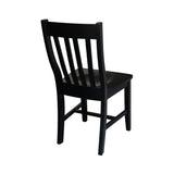 International Concepts Pair of Schoolhouse Chairs Black IC International Concepts