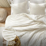 Intelligent Design Twin Comforter Set, Plush Bedding, Microfiber Reverse, 2 Piece, Lightweight, Super Soft Ribbed Velvet Comforter 1 Sham, All Season Fluffy Bed Set, Avril, Twin/Twin XL Ivory Intelligent Design