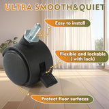 YSEJOMP Room Divider Screen 72"x72" with Lockable Caster Wheels, Privacy Panel for Home, Office, or Classroom, Easy to Move and Secure with Brake,Height Adjustable (Black, 72 X 72 Inches) YSEJOMP