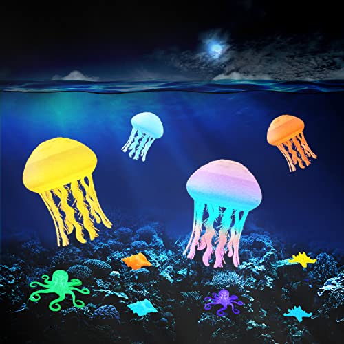 ERYONE Glow in The Dark Filament PLA 1.75mm +/-0.03mm, 250g*4 Pack/Spool, Glow Rainbow/Glow Blue/Glow Orange Yellow/Glow Green ERYONE