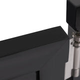 27.5x35 inch Entrance Partition Doors, Pre-standed Wood Partition Doors, Half-Waist Doors, Thick Pine Wood Swinging Door with Strong Door Joints (Black, 27.5 x 35 in) Philipreba