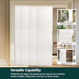 CHICOLOGY Room Divider, Vertical Blinds, Door Blinds,Sliding Door Blinds, Temporary Wall, Closet Curtain, Room Door,Panel Track Blinds Meshed Glacier, W:46-86 x H:Up-to 96 inches CHICOLOGY