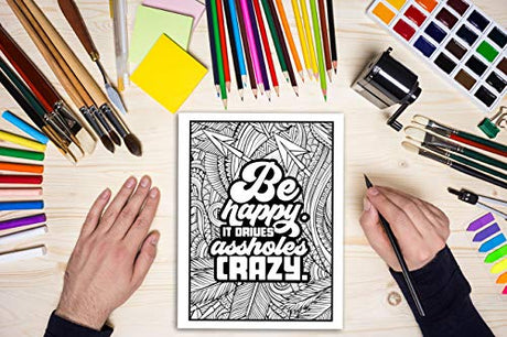 You're a Mother F*cking Badass: Motivational & Inspirational Swear Word Coloring Book for Adults WoodArtSupply