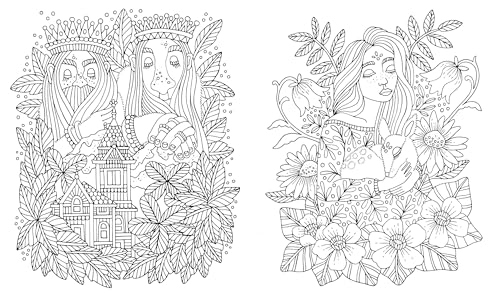 Fairy Tales & Folklore Coloring Book: A Magical Journey Inspired by Scandinavian Fables WoodArtSupply
