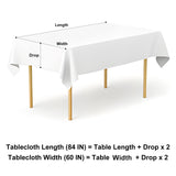 misaya Rectangle Waterproof Vinyl Table Cloth, Buffalo Flannel Backed Tablecloth, Wipeable Plastic Table Cover for Dinner, Kitchen, Outdoor (60" x 84", Black and White) misaya