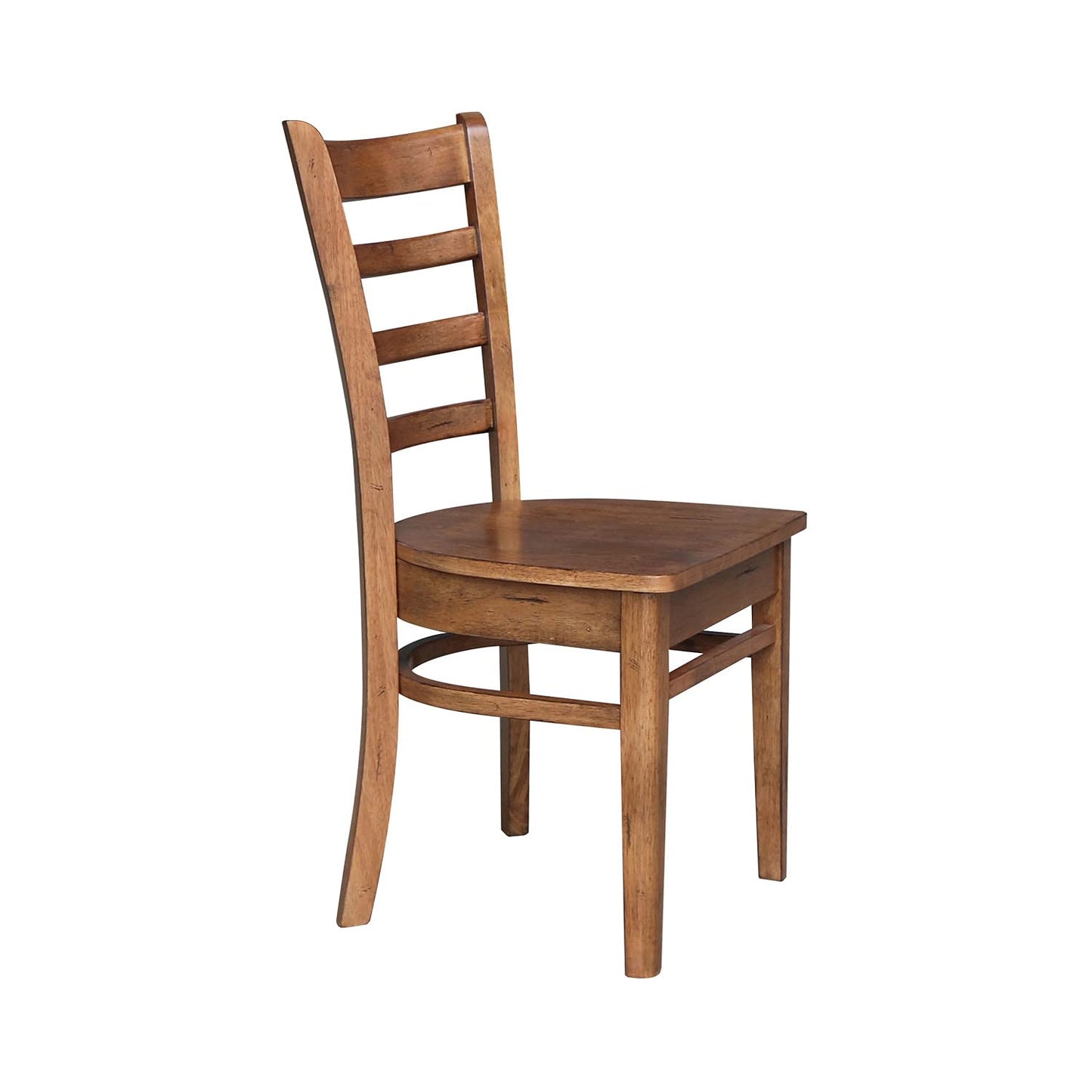 IC International Concepts Emily Side Chairs, Dining Height, Brown - WoodArtSupply