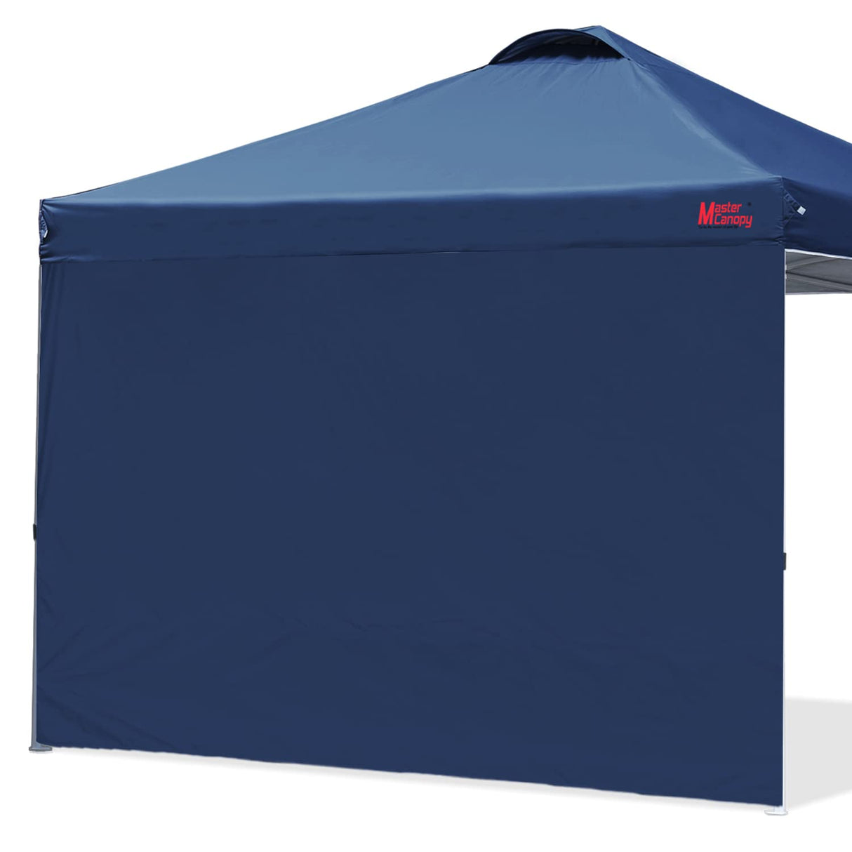 MASTERCANOPY Durable Pop-up Canopy Tent with 1 Sidewall (10'x10',Navy Blue) MASTERCANOPY