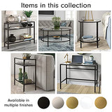 Henn&Hart 42" Wide Rectangular Console Table in Blackened Bronze, Entryway Table, Accent Table for Living Room, Hallway Henn&Hart