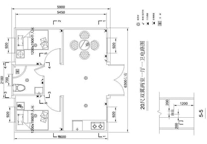 30 ft Tiny Luxury Expandable Prefab House to Live in 1 Bathroom, 2 Bedrooms & 1 Kitchen- for Small Family. Insulated with Free Water Heater Tiny Backyard House, Movable, Foldable, and Expanda - WoodArtSupply