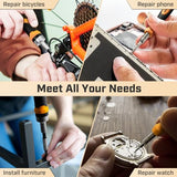 IRONCUBE Ratcheting Screwdriver Set: 56-Piece Magnetic Multi Bits Tool Kit with Case ironcube