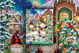 Springbok Gnome Village 500 Piece Holiday Jigsaw Puzzle- Made in The USA with Unique Precision fit Pieces for a Great Puzzling Experience Springbok