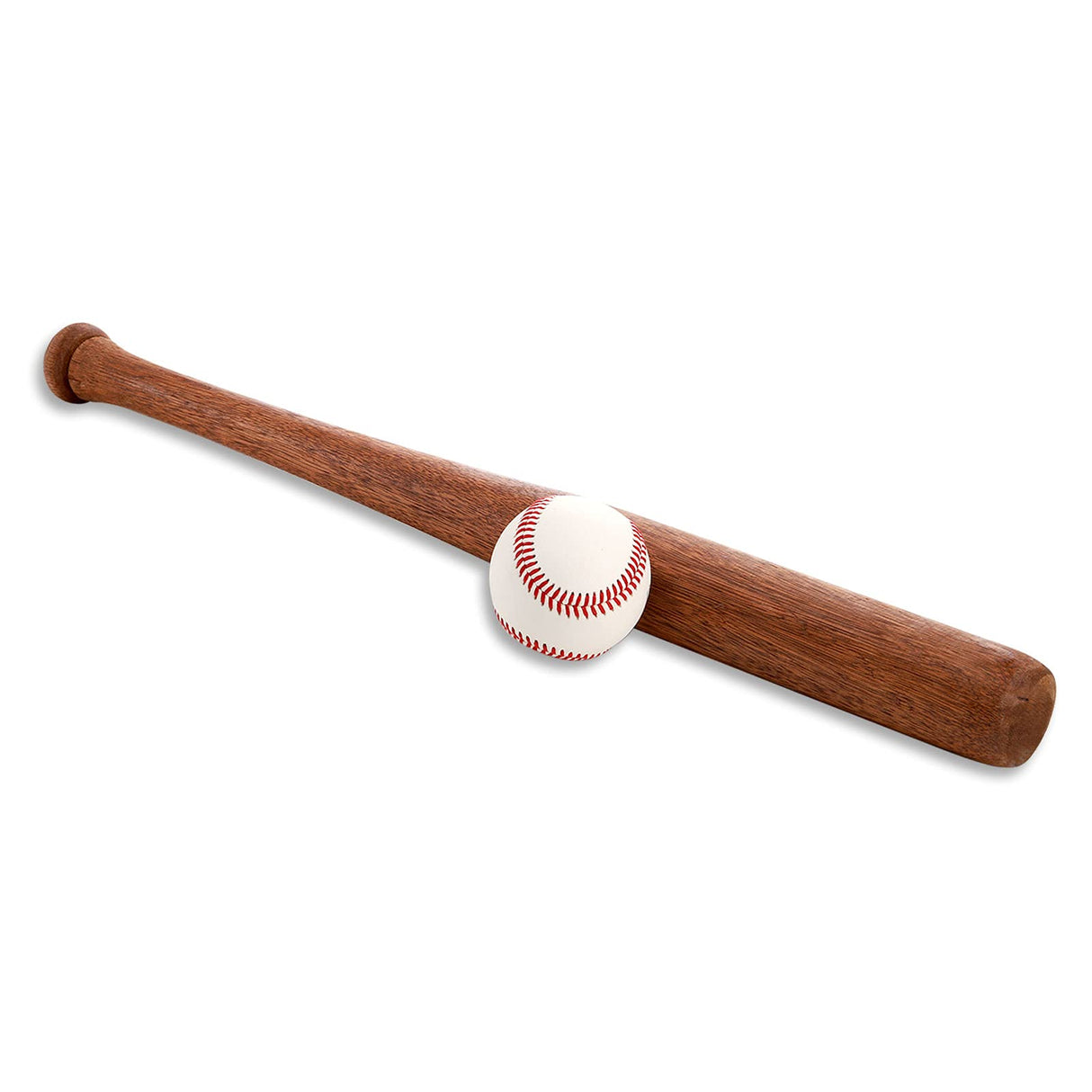 Tebery 2 Pack Wood Baseball Bat Softball Bat, 24.5-Inch Self Defense Bat Teeball Bat Unfinished for Painting DIY Craft Projects Ball Sports Party Favors Tebery
