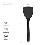 KitchenAid - KO001OHOBA KitchenAid Gourmet Large Solid Turner, one size, Matte Black KitchenAid