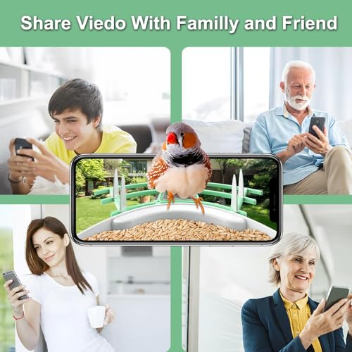 DEBARK® Smart Wild Bird Feeder with Camera Solar Powered, 1080P Video AI Camera for Beautiful Close-up Shots and a Unique Bird Watching Experience - WoodArtSupply