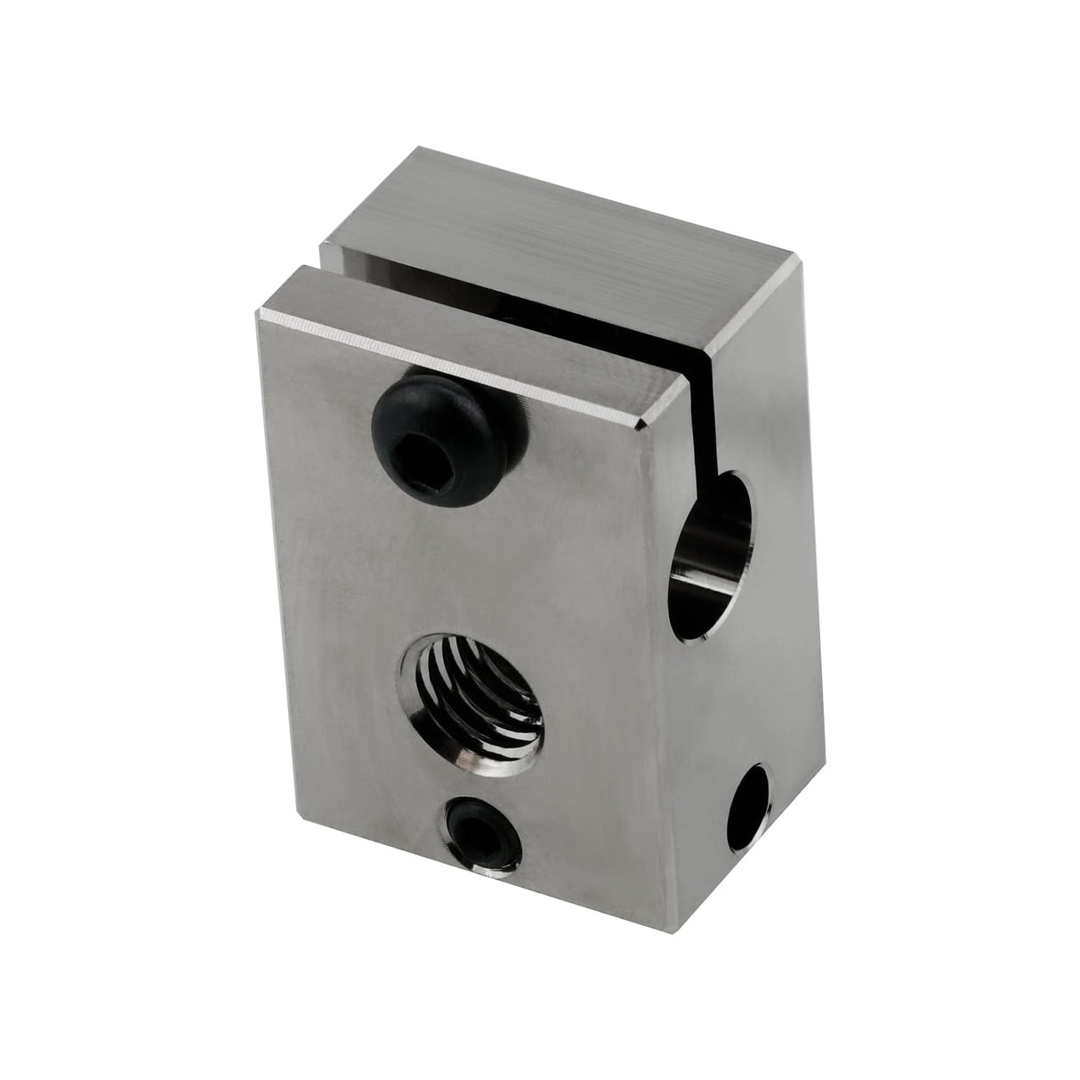 POLISI3D 500℃ High Temperature Plated Copper Heater Block Compatible with PT100 Cartridge Sensor Version V6 Hotend Titan Aero Extruder Prusa i3 MK3 MK3S 3D Printer (Copper) POLISI3D