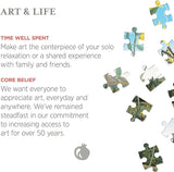 Pomegranate 500-Piece Circular Jigsaw Puzzle for Adults, Justin Lovato's Flower Mandala, Matte Finish, Snug Fit Pomegranate