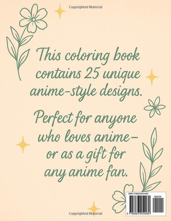 Anime Coloring Book: For everyone who loves anime – to relax and be creative Majosta