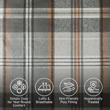 Intelligent Design Twin Duvet Cover Set Plaid Classic Cabin Lodge Duvet Cover Twin Size, Modern Casual Lightweight All Season Bedding Cover Twin, Matching Sham, Blake, Twin/Twin XL Tan/Gray 2 Piece Intelligent Design
