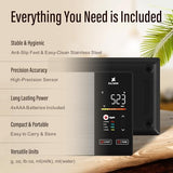 EILISON Smart Kitchen Scale with Nutrition Calculator, Digital Food Scale, Large TFT Color Display, Bluetooth App for 999+ Foods, Calorie Counter & 24 Nutrients Analyzer, 5000g Capacity (Black)