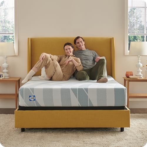 Sealy Dreamlife 10” Hybrid Mattress-in-a-Box, King, SealyComfort Gel Memory Foam, SealyResponsive Encased Coils, Surface-Guard Technology Sealy