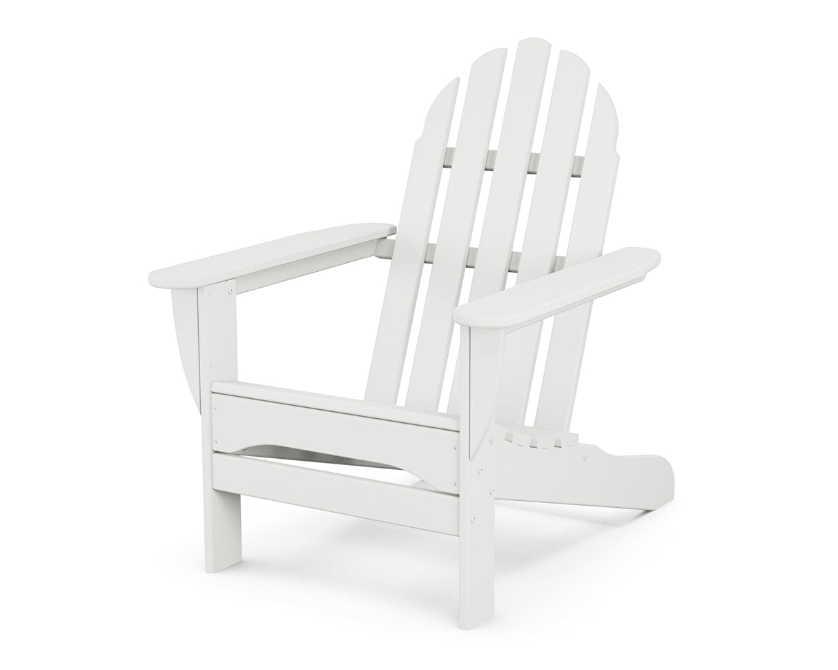 POLYWOOD AD4030WH Classic Outdoor Adirondack Chair, White Polywood