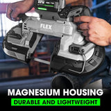 FLEX 24V Brushless Cordless 5-Inch Deep Cut Band Saw Tool Only, Battery and Charger Not Included - FX2351-Z FLEX