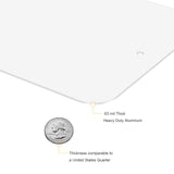 Blank Aluminum Signs 4-Pack, 18 x 12 Inches Blank Metal Sign, Write-On Sign, Blank Sign for Vinyl DTF Screenprint or Flatbed Printed Graphics, Rust Free Weather Resistant, Waterproof, Durable Ink, Easy to Mount Indoor or Outdoor Use MINGHONG