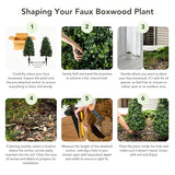 Nearly Natural 2.5ft. UV Resistant Artificial Boxwood Plant with Integrated Ground Stake (Indoor/Outdoor) - Set of 2 Nearly Natural
