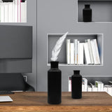 Matte Black Ceramic Vase Set, 3 Small Rustic Decorative Vases for Modern Farmhouse Office Home Decor, Living Room Centerpieces Decoration for Table Mantel Entryway Shelves Decor Egobasic