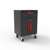 GSTANDARD 6 Piece Garage Cabinets Storage System: Includes Steel Cabinets, Drawers, Rolling Chest and Pegboard, Garage Workbench with Storage - Perfect for Organizing Garage and Tools, Black GSTANDARD