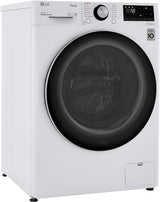LG WM3555HWA 24 Inch Smart All In One Washer/Dryer with 2.3 cu. ft. Capacity, Wi-Fi Enabled, 14 Wash Cycles, 1400 RPM, Ventless, NeveRust Stainless Steel Drum, Quiet Operation, TrueBalance, Sensor Dry in White LG