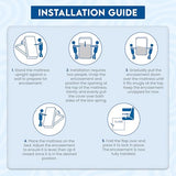 Utopia Bedding Premium Waterproof Zippered Mattress Encasement (Fits 6 Inches Mattress, Full), Bed Bug and Dust Mite Proof Mattress Protector, 6-Sided Mattress Cover for Bed Utopia Bedding