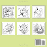 Cardinals Bird Coloring Book: Beautiful Birds and Flowers Coloring Book For all ages Beginner Women and Men Girls 31 Easy and Simple, Stress Relieving And Relaxation Majosta
