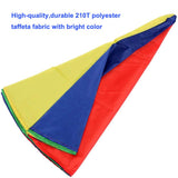 AMYESE 20ft Rainbow Parachute for Outdoor Party Games, Kids Play Parachute Group Cooperative Team Game Toys, Family Get-Together Entertainment AMYESE
