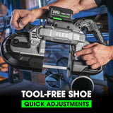 FLEX 24V Brushless Cordless 5-Inch Deep Cut Band Saw Tool Only, Battery and Charger Not Included - FX2351-Z FLEX