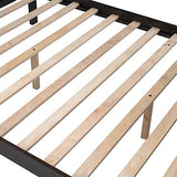 Ball & Cast Twin Over Full Bunk Bed with Storage Ladder and Full-Length Guardrails,Wooden Bunkbed w/Slat Support & into Two Individual Beds,Bedframe Furniture for Student Dorms,Guest Rooms,Espresso Ball & Cast