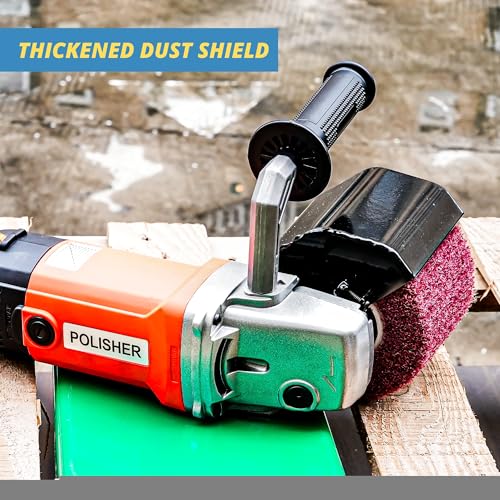 Handheld Electric Sander Tool, 8 Variable Speed Polisher, 1400W Polishing Machine, Surface Prep Burnishing Tool with 4 X 4.7” Polishing Wheel for Metal Stainless Steel Wood Ceramic Tiles WQV