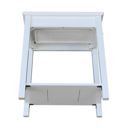 IC International Concepts International Concepts Narrow End Table, White