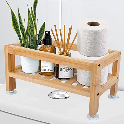 Tohomes Stylish Over The Toilet Bathroom Organizer - Space-Saving Storage Solution for Essentials - WoodArtSupply