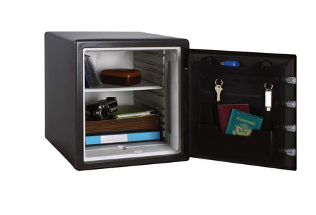 SentrySafe Black Fireproof Safe with Digital Push Button Keypad, Home Safe For Money, Documents, and other Valuables, 1.23 Cubic Feet, SF123ES SentrySafe