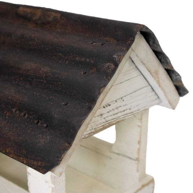 Bird in Hand Amish Made Covered Bridge Bird Feeder, Small WoodArtSupply