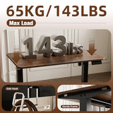 ERGOMAKER 35" Electric Standing Desk, Adjustable Height, Sit Stand Up Desk for Home Office & Computer Workstations, Memory Controller, Rustic Brown ERGOMAKER