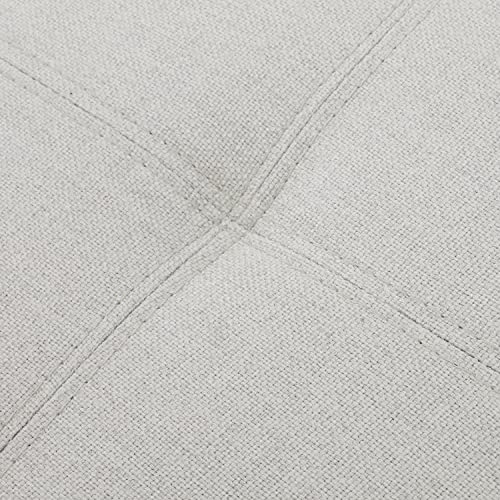 Christopher Knight Home Mission Fabric Storage Ottoman, Light Grey Christopher Knight Home